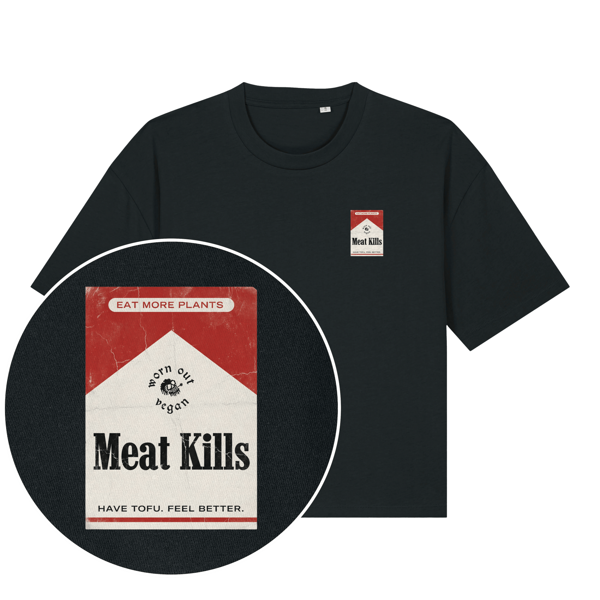 Meat Kills Women's Boxy T-Shirt - Vegan America