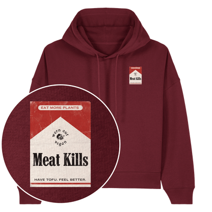 Meat Kills Women's Hoodie - Vegan America
