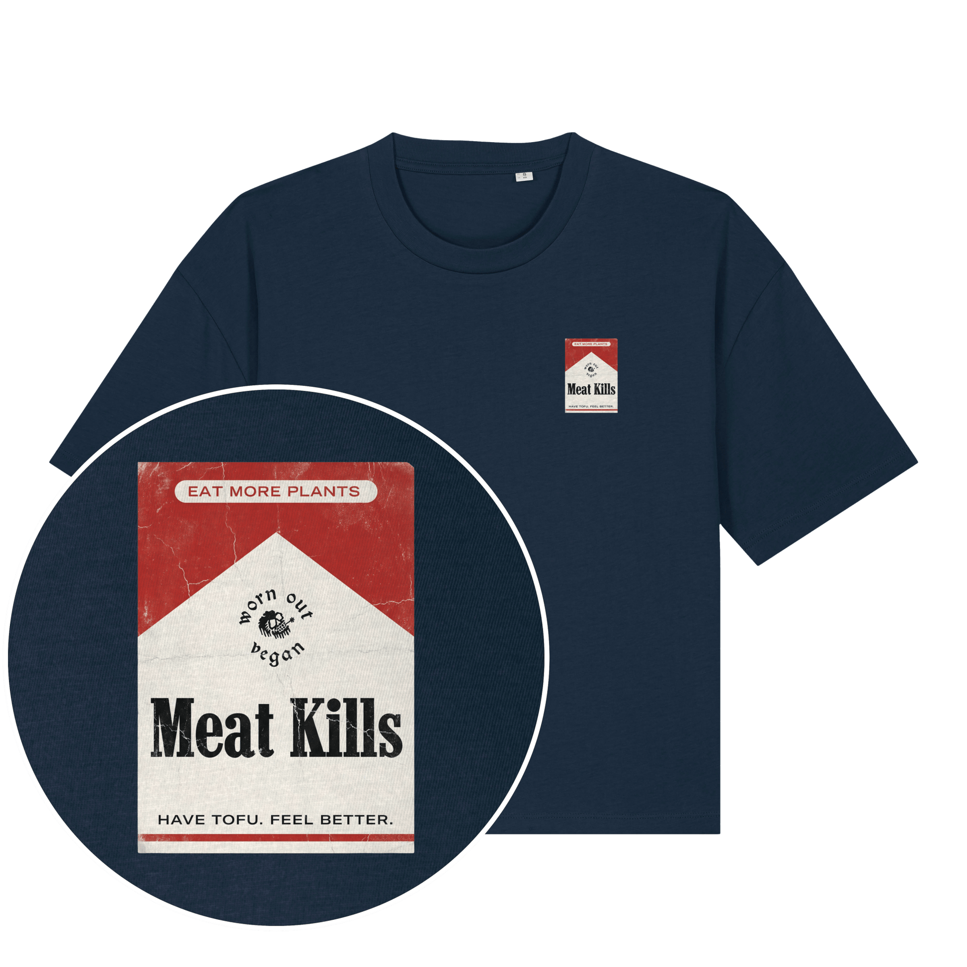 Meat Kills Women's Boxy T-Shirt - Vegan America
