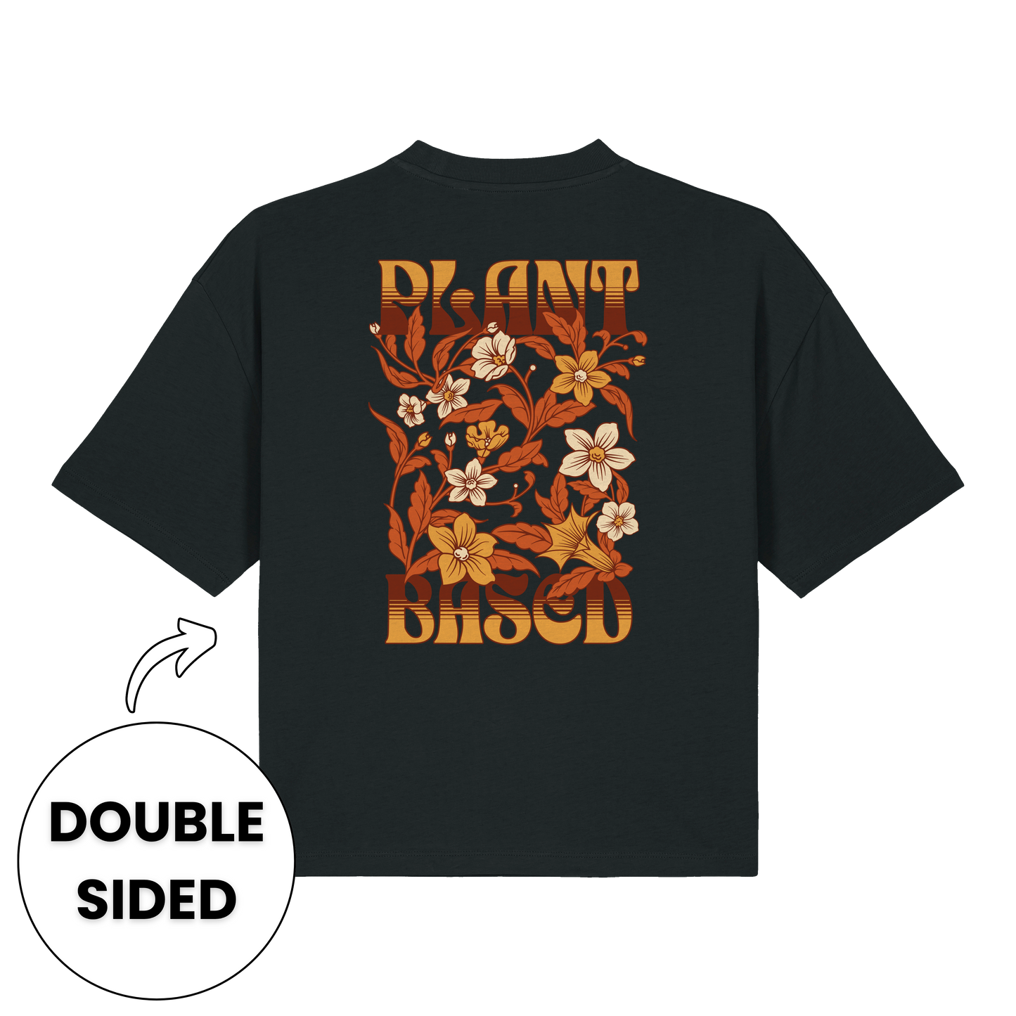 Plant-Based Flowers Streetwear Women's Boxy T-Shirt