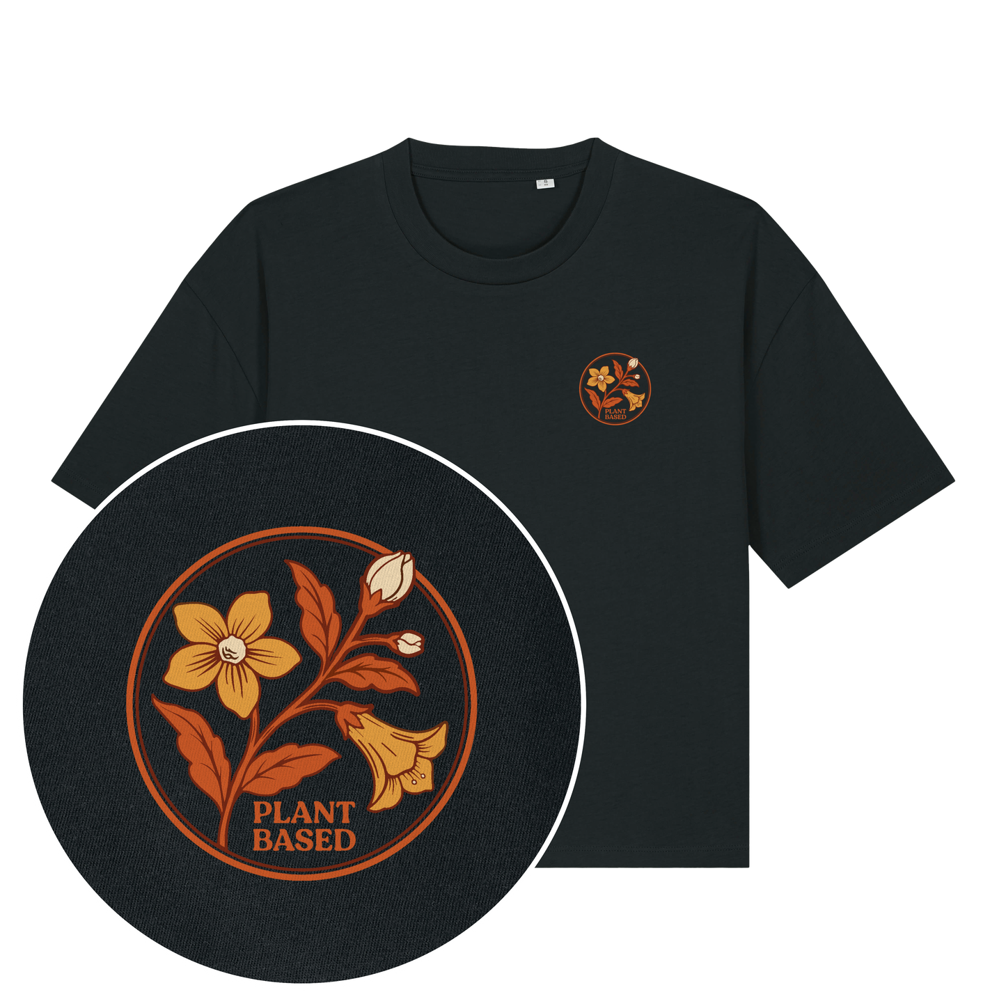 Plant-Based Flowers Streetwear Women's Boxy T-Shirt