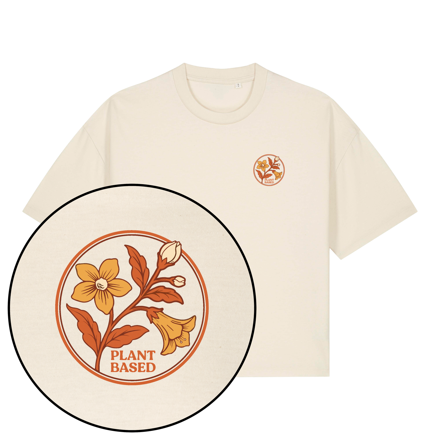 Plant-Based Flowers Streetwear Women's Boxy T-Shirt