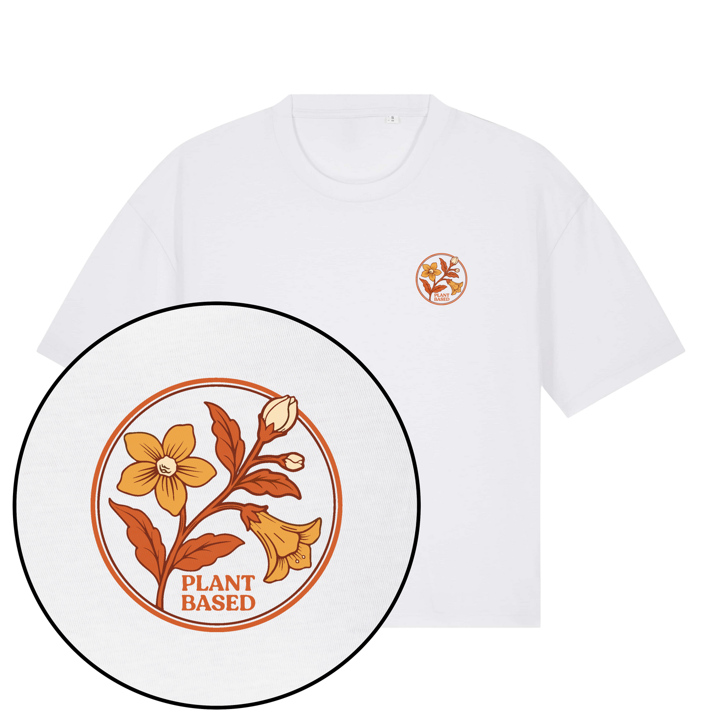 Plant-Based Flowers Streetwear Women's Boxy T-Shirt