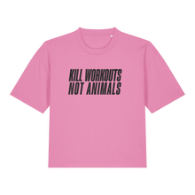 Kill Workouts Not Animals Women's Boxy T-Shirt - Vegan America