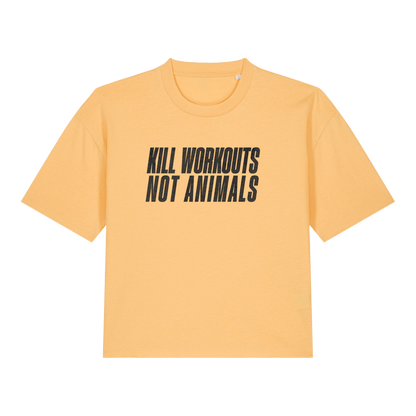 Kill Workouts Not Animals Women's Boxy T-Shirt - Vegan America
