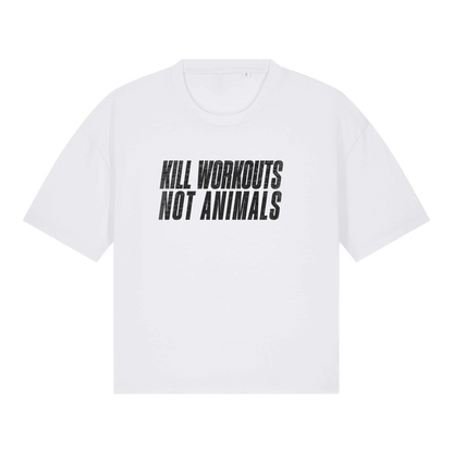 Kill Workouts Not Animals Women's Boxy T-Shirt - Vegan America