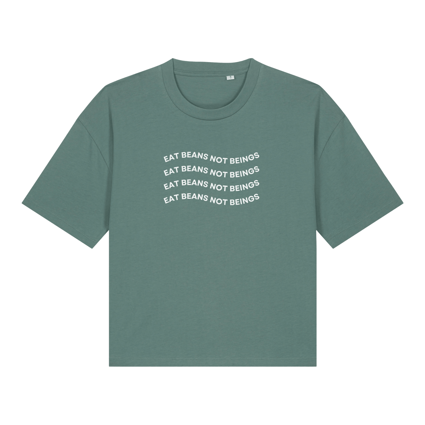 Eat Beans Not Beings Women's Boxy T-Shirt - Vegan America
