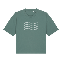 Eat Beans Not Beings Women's Boxy T-Shirt - Vegan America