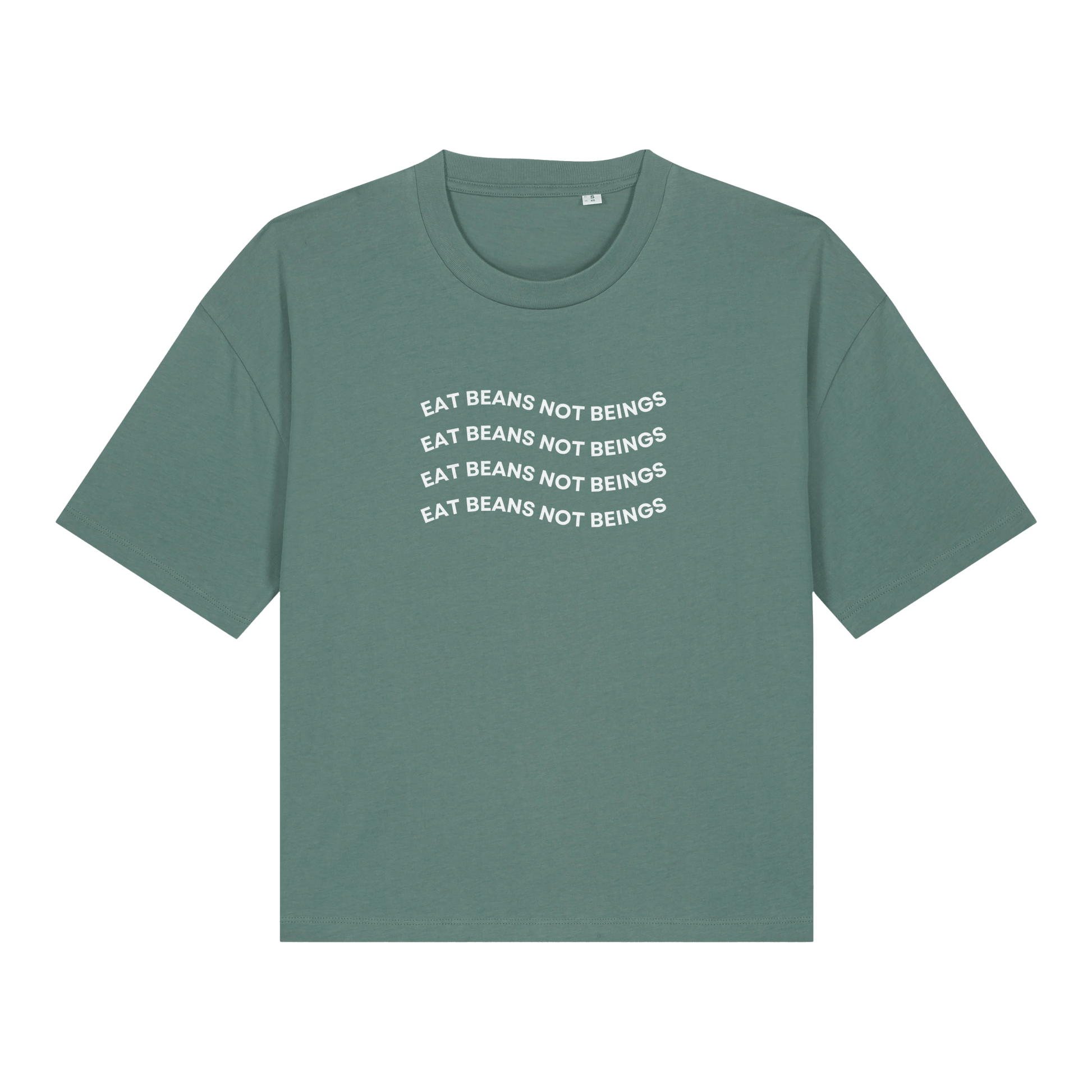 Eat Beans Not Beings Women's Boxy T-Shirt - Vegan America