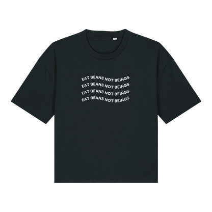 Eat Beans Not Beings Women's Boxy T-Shirt - Vegan America