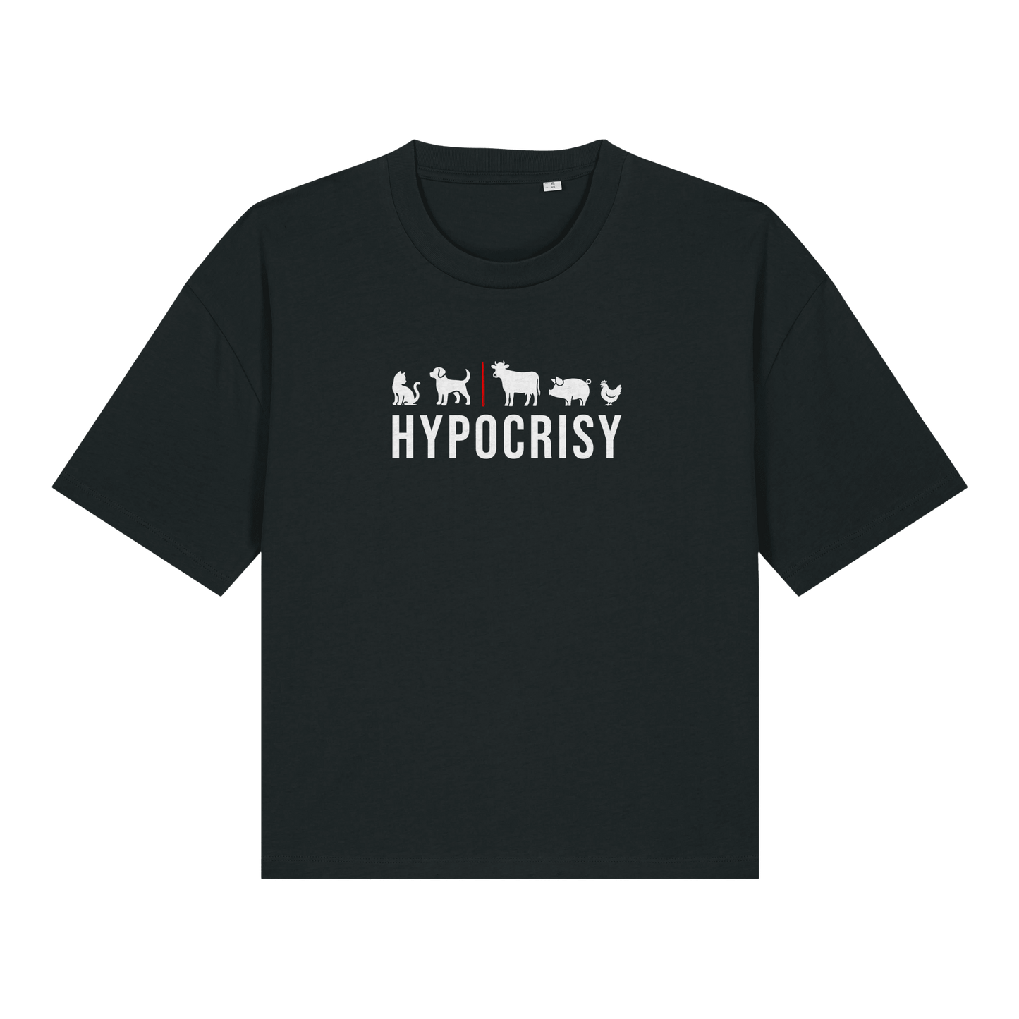 Hypocrisy Women's Boxy T-Shirt - Vegan America