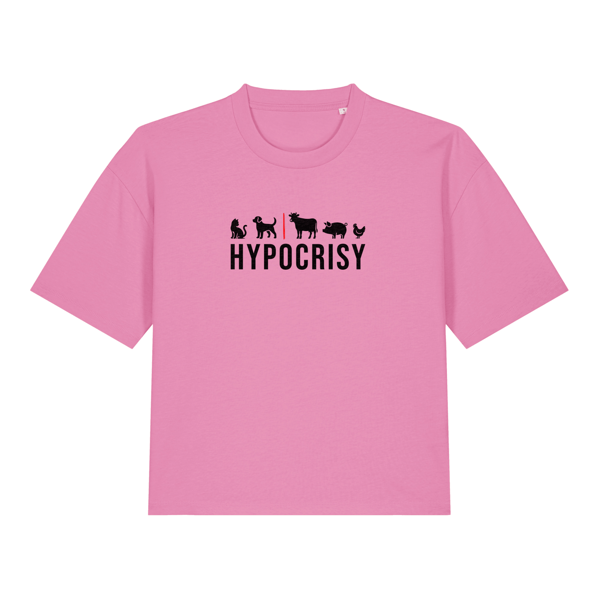 Hypocrisy Women's Boxy T-Shirt - Vegan America