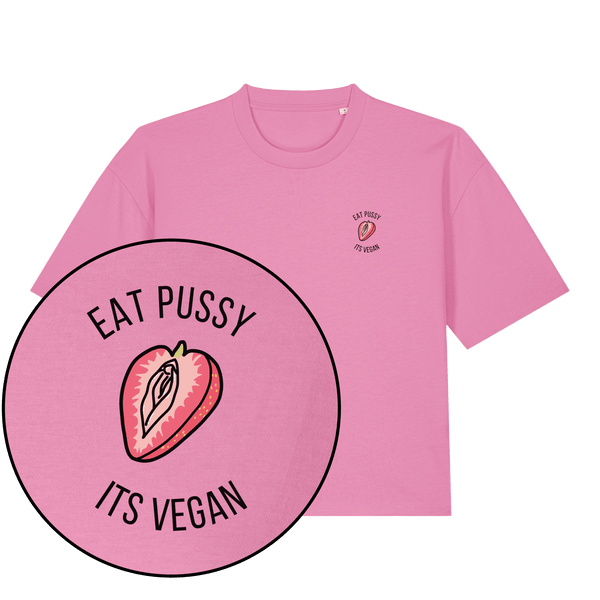Eat Pussy It's Vegan Women's Boxy T-Shirt - Vegan America
