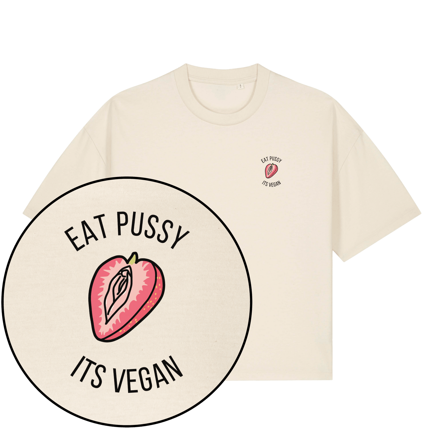 Eat Pussy It's Vegan Women's Boxy T-Shirt - Vegan America