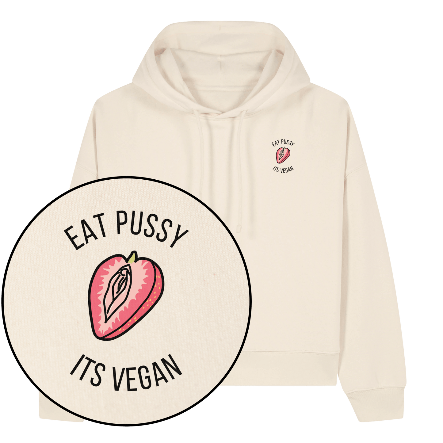 Eat Pussy It's Vegan Women's Hoodie - Vegan America