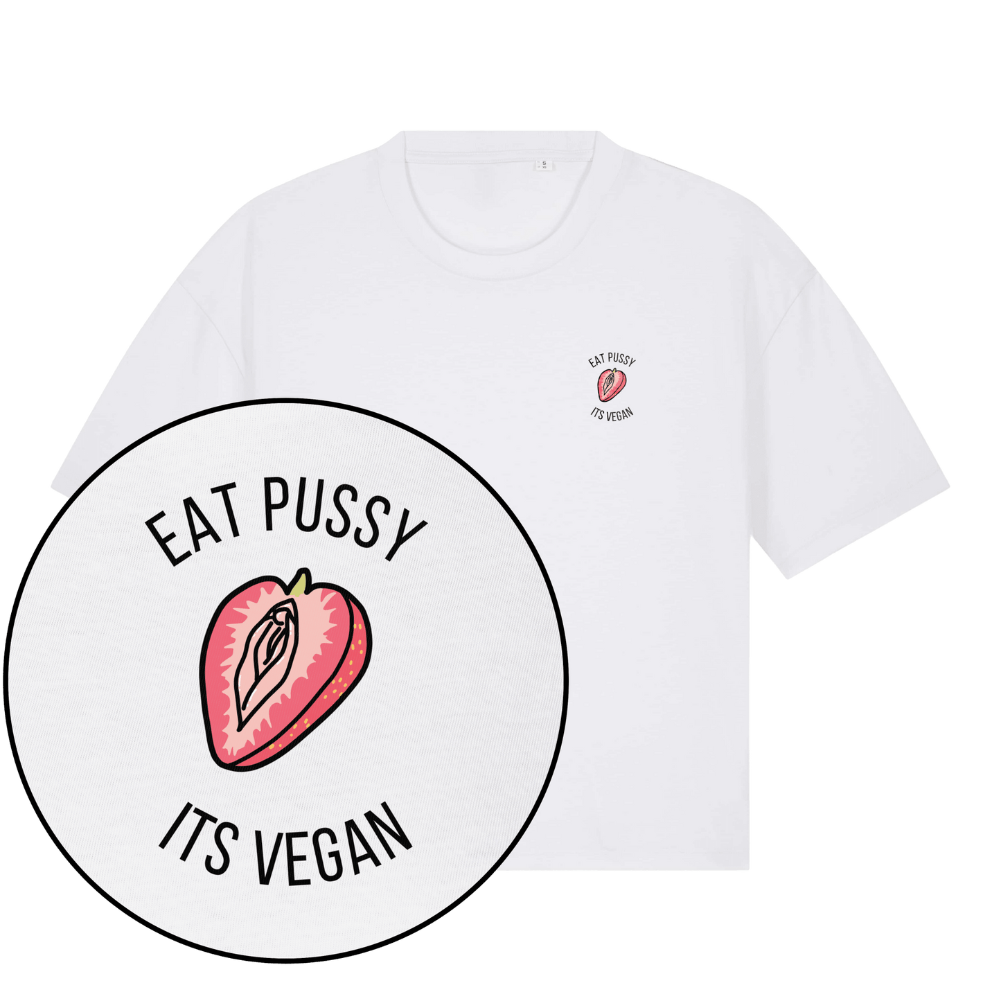 Eat Pussy It's Vegan Women's Boxy T-Shirt - Vegan America