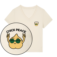 Chick Peace Women's V Neck T-Shirt