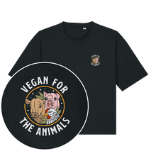 Vegan For The Animals Earthlings Women's Boxy T-Shirt - Vegan America