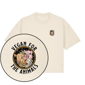 Vegan For The Animals Earthlings Women's Boxy T-Shirt - Vegan America