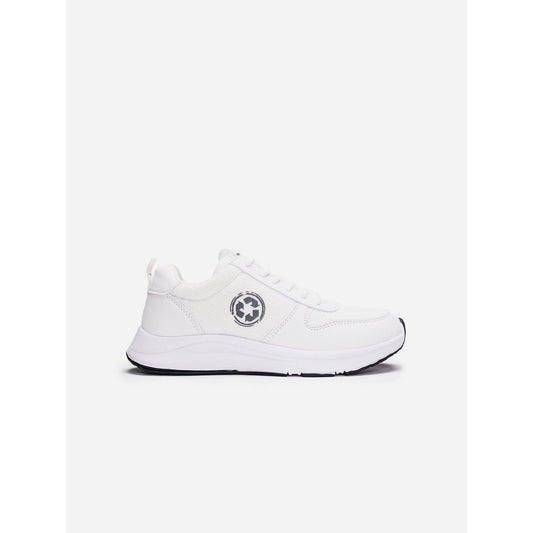 NAE Vegan Shoes Jor Recycled PET Unisex Vegan Trainers | White White / UK3 / EU36 / US5