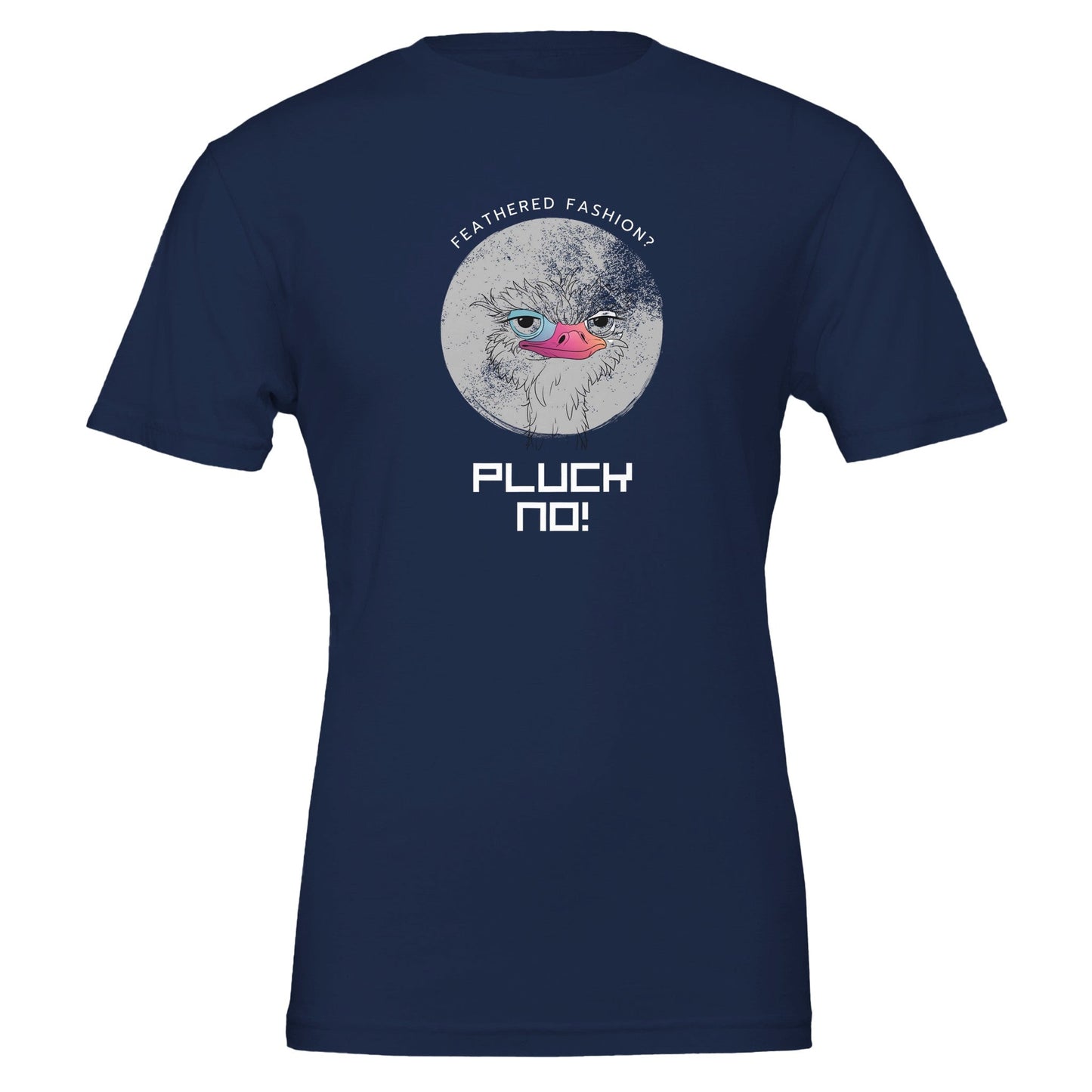Pluck No! Funny Vegan Premium Tshirt (Dark Colors) - Vegan America