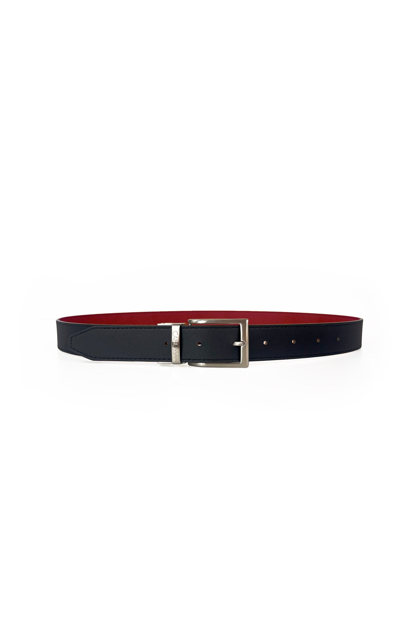 Reverse reversible belt – Black/Red
