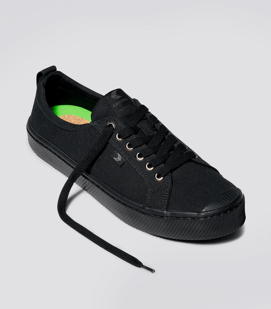 OCA Low All Black Canvas Sneaker Women