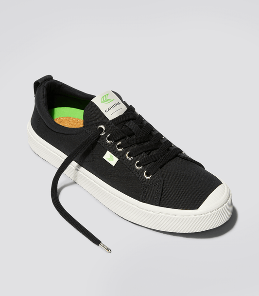 OCA Low Black Canvas Sneaker Women