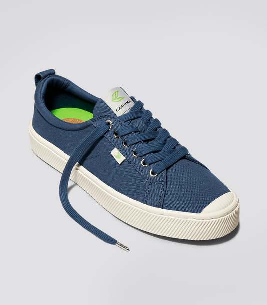 OCA Low Shadow Blue Canvas Sneaker Women
