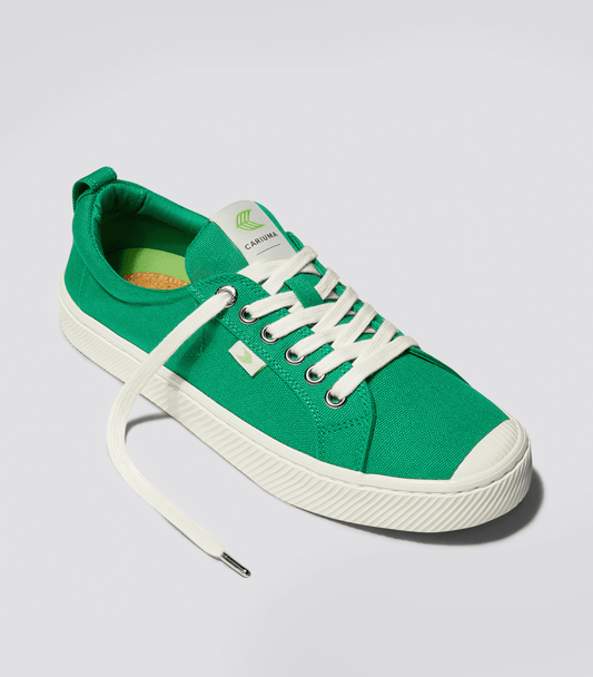 OCA Low Green Canvas Sneaker Women