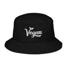 Organic Vegan Bucket Hat with Premium White Stitched Embroidery - Vegan America