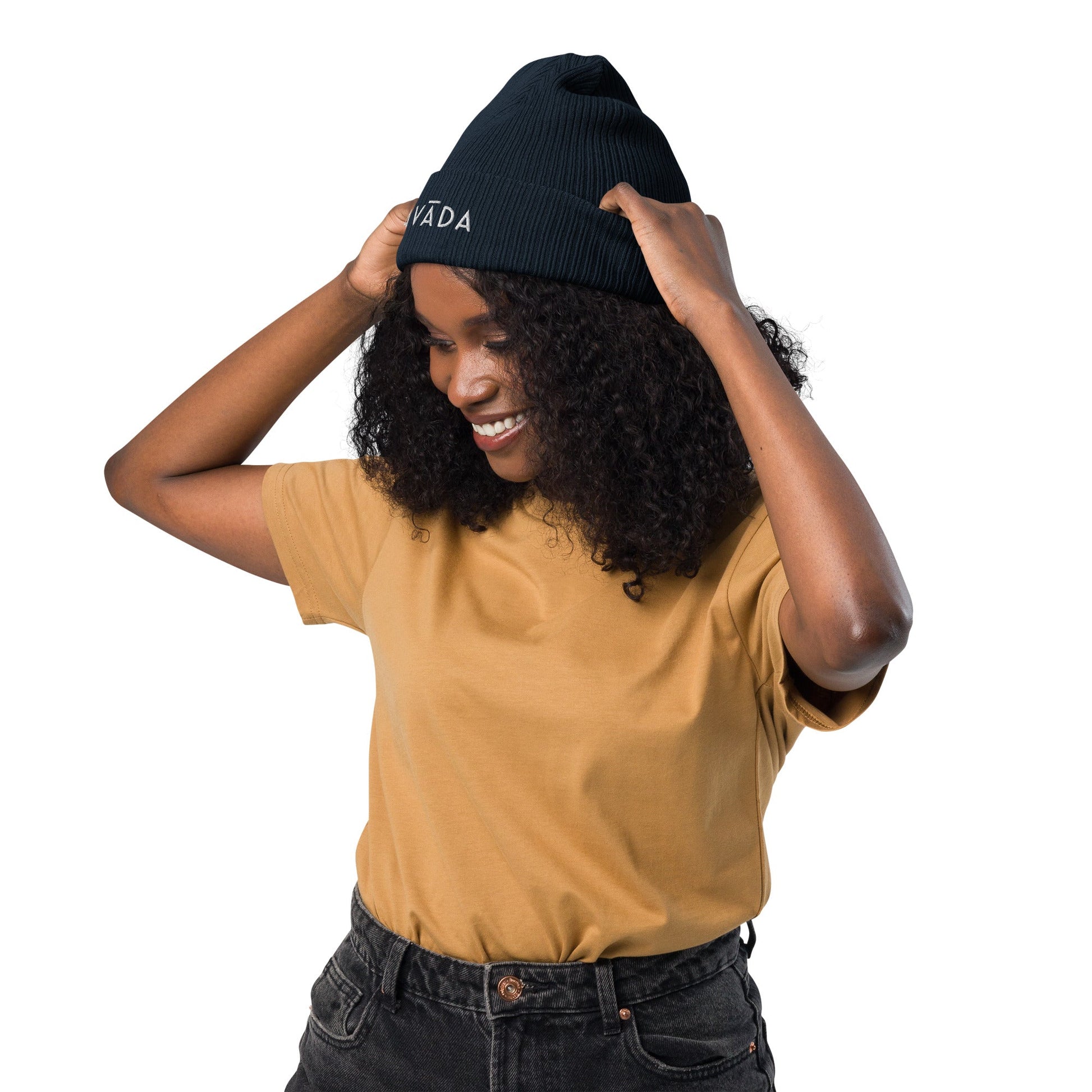 100% Organic Cotton Unisex Ribbed Beanie - Vegan America