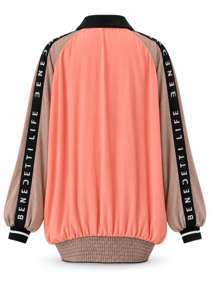 Oversized Eucalyptus Silk Bomber