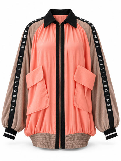 Oversized Eucalyptus Silk Bomber