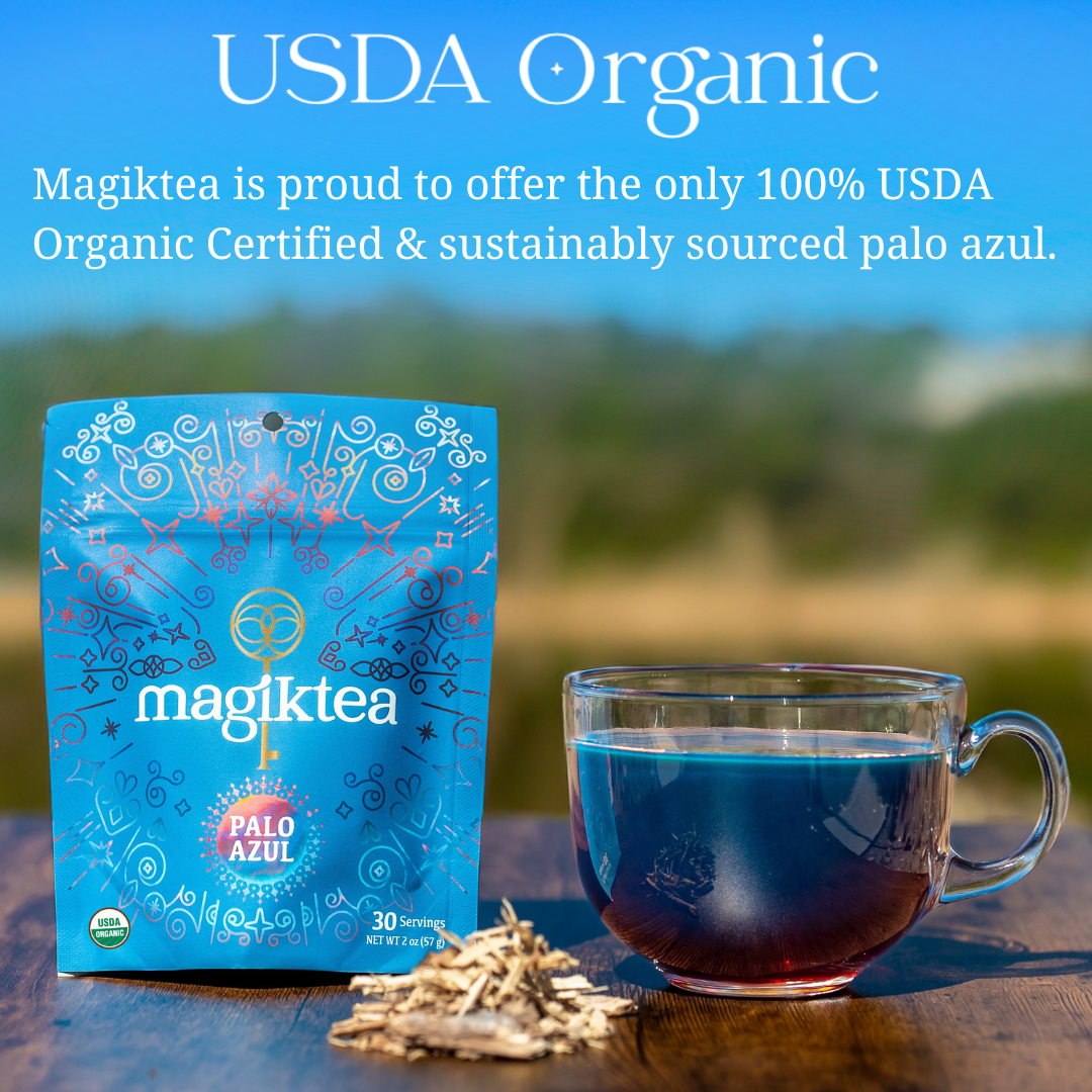 Palo Azul, Loose Tea 5oz (75 Cups), USDA Organic - Vegan America