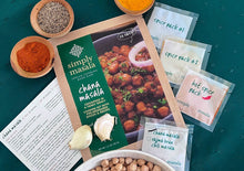 Chana Masala - Chickpeas in a tangy sauce - Indian Cooking Kit with Spices and Recipe