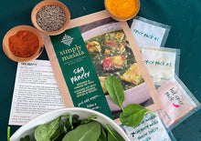 Sag Paneer or Palak Tofu - Spinach with Cheese or Tofu - Indian Cooking Kit with Spices and Recipe