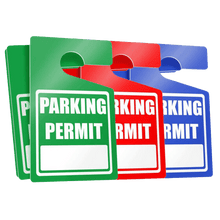 Parking Permit Hang Tags (Colored) 50 - Pack 3x5" - Vegan America