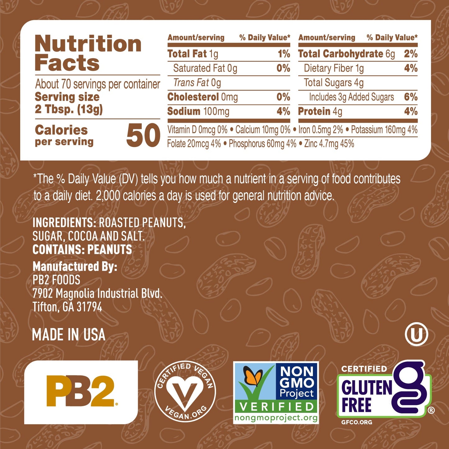 PB2 - Powdered Peanut Butter - Cocoa