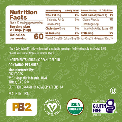PB2 Pure Organic Peanut Powder