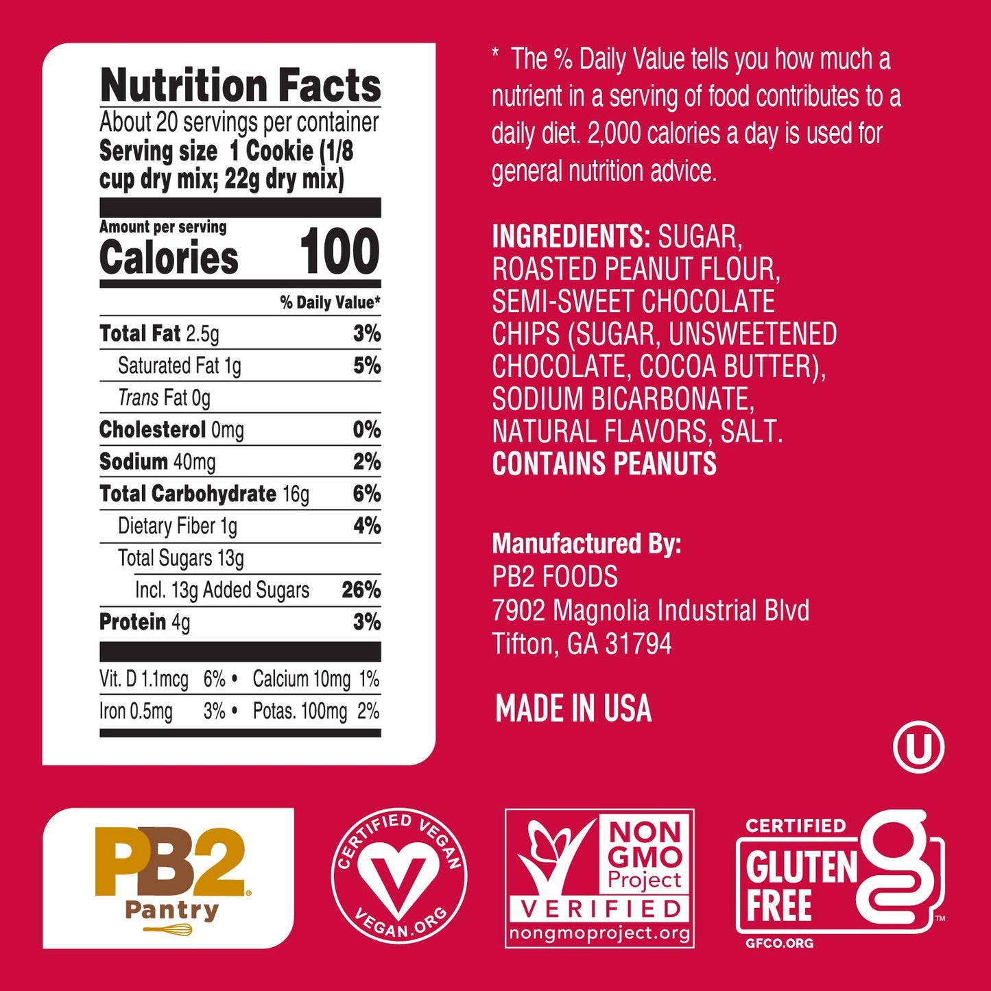 PB2 Special Bundle - Chocolate Chip Cookie Mix and Double Chocolate Chip Cookie Mix
