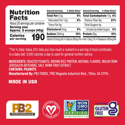 PB2 Performance - Peanut Protein with Vanilla