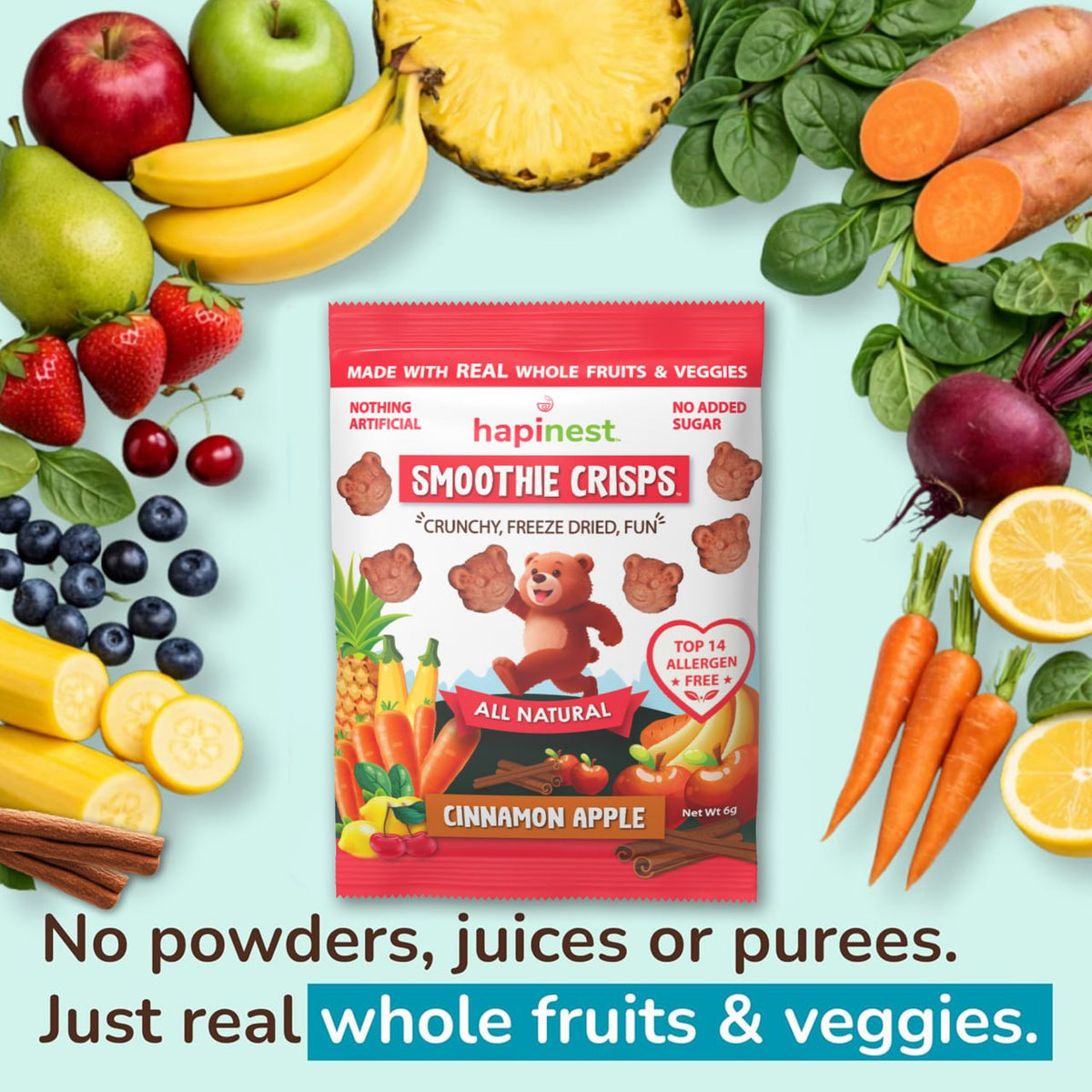 Cinnamon Apple - Hapinest | Freeze Dried Fruits & Veggies
