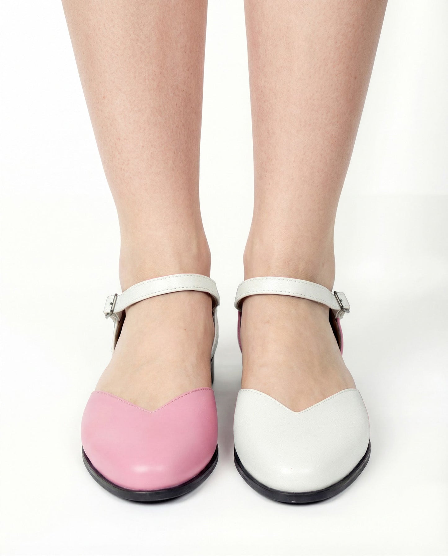 Alexa Pumps Pink cactus leather ballerinas - Vegan America