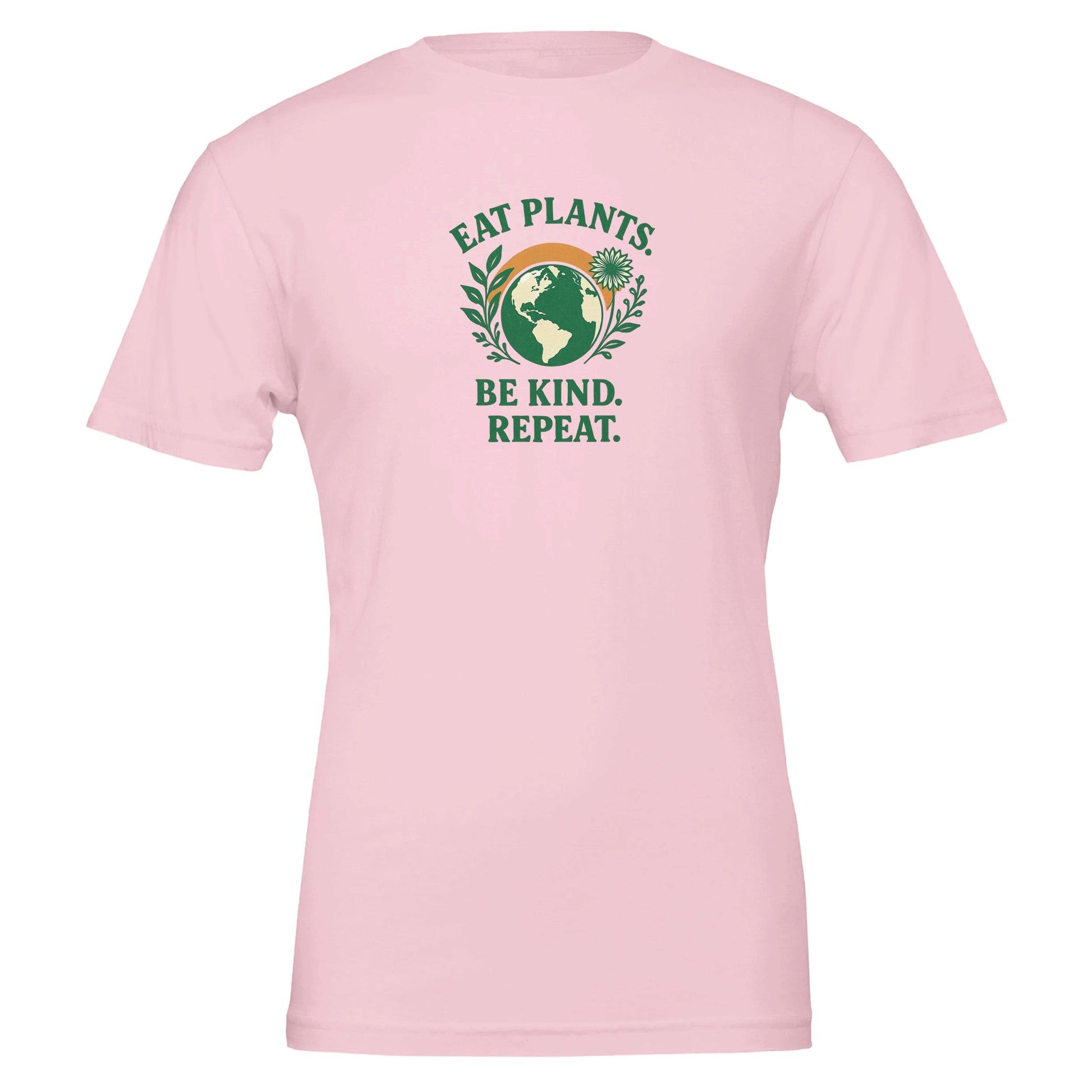 Eat Plants, Be Kind, Repeat - Eco Friendly TShirt - Vegan America