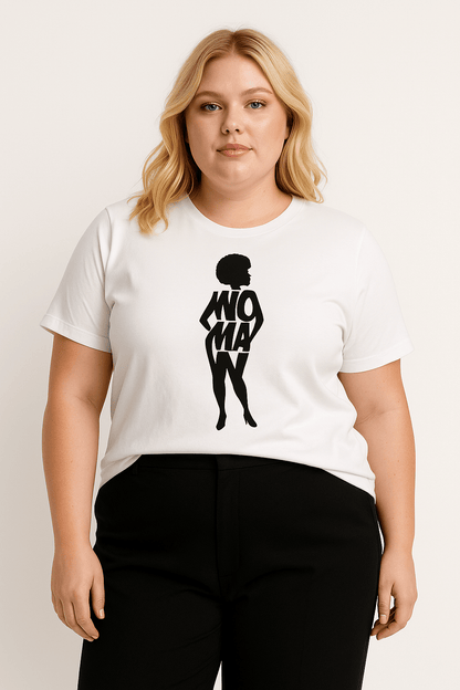 Curvy Woman Silhouette, 100% Cotton Premium Tshirt - Vegan America