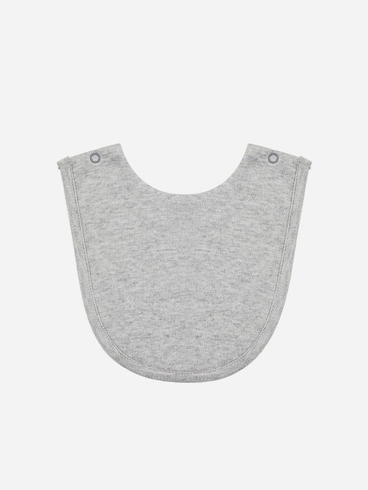 Pop My Way Organic Cotton Bib | Grey Grey / 0-6 months