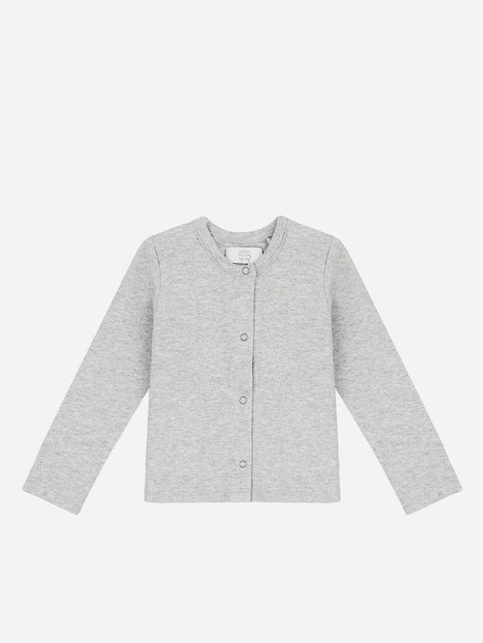 Pop My Way Organic Cotton Cardigan | Grey Grey / 6-12 months