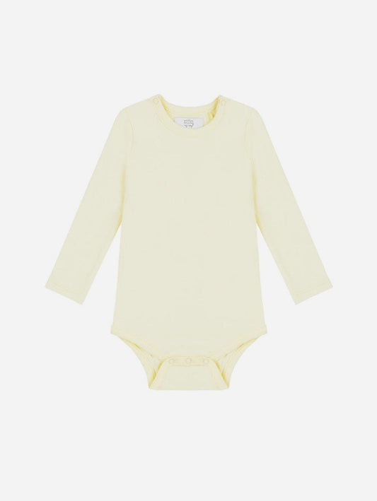 Pop My Way Organic Cotton Long Sleeved Bodysuit | Lemon Lemon / 6-12 months