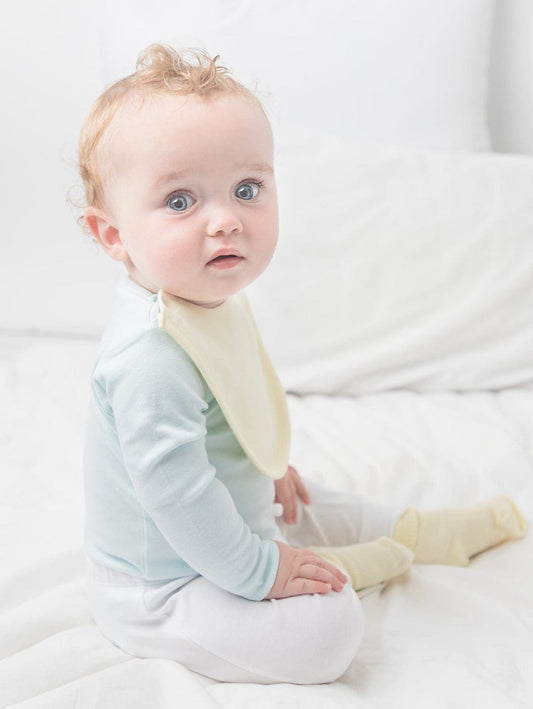 Organic Cotton Long Sleeved Bodysuit | White